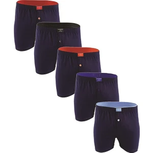 Erkek Penye Havlu Bel Rahat Boxer  5'li Paket