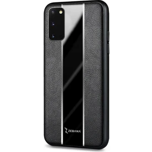 Samsung Galaxy S20 Fe Kılıf Zebana Premium Deri Kılıf Siyah