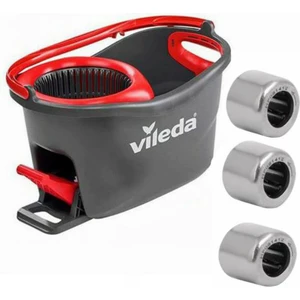 Photo Print Vileda Turbo Pedallı Cambaz Temizlik Kova Seti Tamir Rulmanı 8 Köşeli  3 Adet