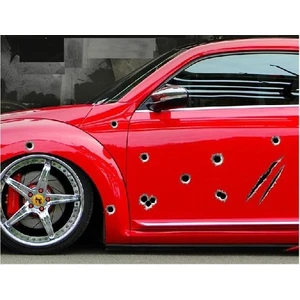 Araba Çıkartmaları 3D Kurşun Delik Sticker