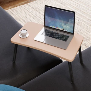 Renkli Laptop Sehpası Katlanabilir Yatak Koltuk Üstü Kahvaltı Bilgisayar Sehpası Cappucıno