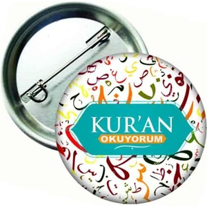 Hediye Panayırı Kuran Okuyorum Öğrenci Rozeti  20 Adet