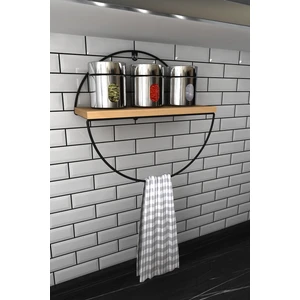 Banyo / Mutfak Havluluk Rafı Siyah