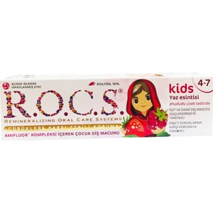 Kids 4-7 Yaş Ahududu Çilek Aromalı Çocuk Diş Macunu 35 ml