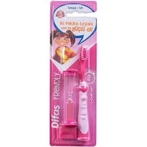 Frıendly Çocuk Diş Fırçası  Pembe (Kum Saatli) Yumuşak Kıllar