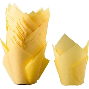 Sarı Tulip Muffin Kek Kalıbı 200'lü