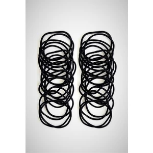 H&E Design 24'lü Siyah Ince Lastik Toka Seti