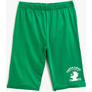 Erkek Çocuk Baskılı Şort Pamuklu