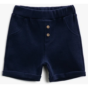 Kids Düğmeli Şort Pamuklu