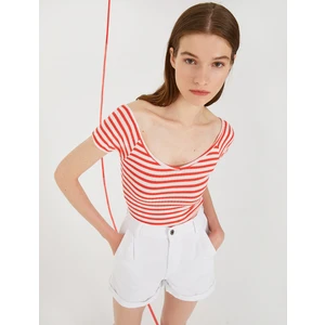 Kadın Çizgili Tişört