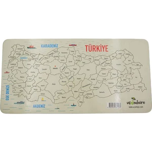Uçan Toys Türkiye Haritası Ahşap Puzzle
