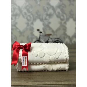 2 Li Banyo Ayak Havlusu Krem