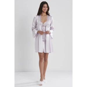 Pierre Cardin 6325 Kadın Saten Altılı Çeyiz Seti - Viola