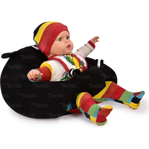 Bebek Bebe Yatmaz Oturma Destek Minderi - Bebek Koltuğu - Büyük Bebek Oturağı Bebeyatmaz Siyah