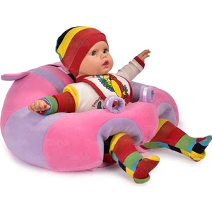 Bebek   Oturma Destek Minderi - Bebek Koltuğu - Büyük Bebek Oturağı   Pembe Lila