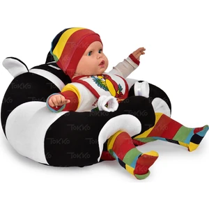 Bebek   Oturma Destek Minderi - Bebek Koltuğu - Büyük Bebek Oturağı   Siyah Beyaz