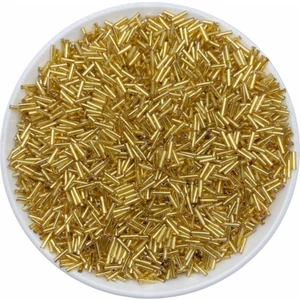 Hedef Bijuteri 50GR Altın Sarısı / Gold Renk Cam Boru Boncuk