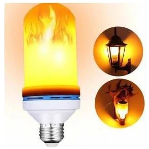 Alev LED Ampul, E27 Duy'lu Ateş Efektli LED Alevli Lamba
