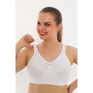 Dantel Detaylı Pamuklu Ribana Anne Yarım Atlet Sütyen 6010