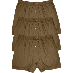 Erkek Pamuklu Penyesi Suprem Rahat Pacalı Renklı Dugmelı Boxer