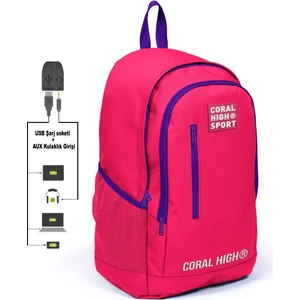 Coral High Sport Fuşya Okul ve Günlük Sırt Çantası  Çocuk Genç