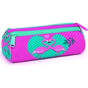 Coral High Kids Pembe Flamingolar Üç Bölmeli Kalem Çantası  Kız