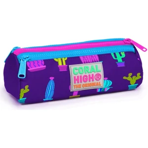 Yaygan Coral High Kids Kaktüs Desenli Üç Bölmeli Kalem Çantası  Kız