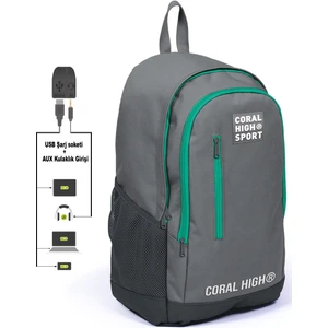 Coral High Sport Gri Okul ve Günlük Sırt Çantası  Çocuk Genç