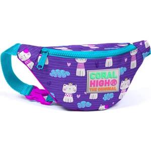 Coral High Kids Bel Çantası Kedi Desenli  Mor  Kız Çocuk 22560