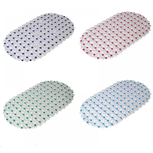 Pvc Banyo Paspası Duş, Küvet, Duşakabin Önü Kabarcıklı Şeffaf Kaymaz Vakumlu Paspas 65X35CM