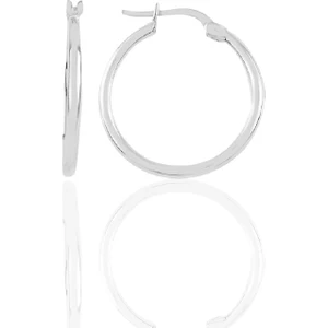 Söğütlü Silver Gümüş  29 mm Şarnel Halka Küpe