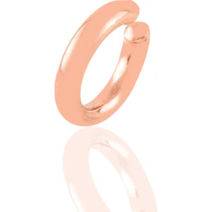 Söğütlü Silver Gümüş Rose Sade Sıkıştırmalı  Kıkırdak Küpe