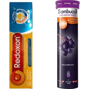 Redox_on Üçlü Etki 15 Efervesan Tablet+Sambucol Plus Efervesan Tablet