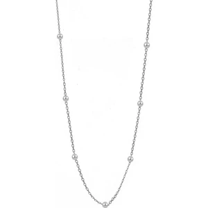 Söğütlü Silver Gümüş Rodyumlu 60 cm Top Top Zincir