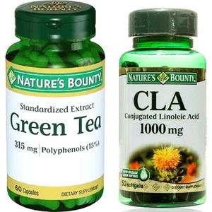 Nature's Bounty Green Tea Extract 315 Mg 60 Kapsül+Nature's Bounty Cla 1000 Mg 50 Softgel
