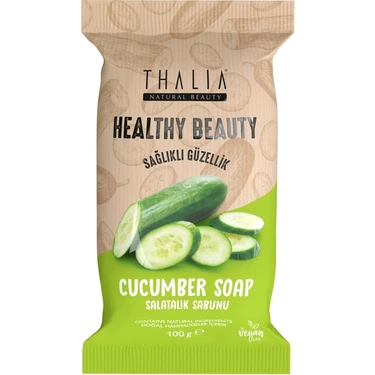 Thalia Tazeleyici Etkili Healthy&Beauty Salatalık Özlü Doğal Katı Sabun - 100