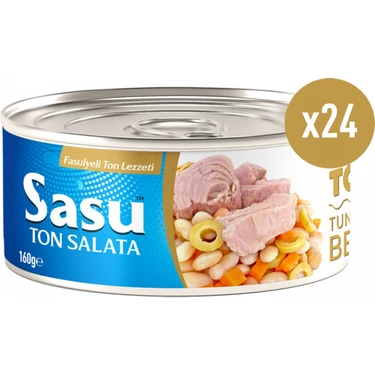 Sasu Fasulyeli Ton Salata 24X160G Iri