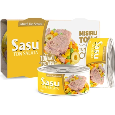 Sasu Mısırlı Ton Salata 24X160G Iri