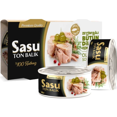 Sasu Zeytinyağlı Ton Balığı 12X160G Bütün