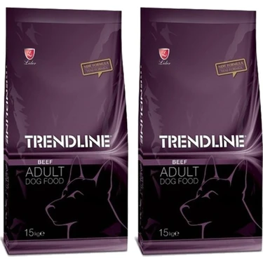 Trendline Dog Biftekli Köpek Maması 15 kg 2'li