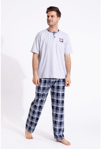 Tampap Erkek Yazlık Pijama Takımı Kısa Kollu Tampap 2105-K