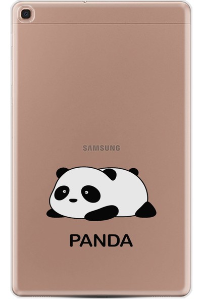 Kılıfland Samsung Tab A7 10.4" T500 2020 Kılıf Silikon Sweet Panda 1469