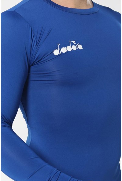 Diadora Mavi Uzun Kollu Erkek T-Shirt - Tsrt-Zn