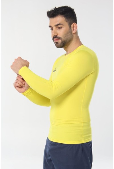 Diadora Sarı Uzun Kollu Erkek T-Shirt - Tsrt-Zn