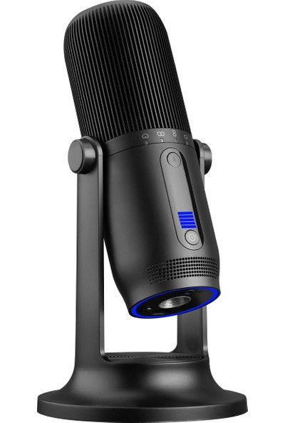 Thronmax M2 Mdrıll One Siyah USB 48KHZ 16BIT Hd Stüdyo 4tip Kayıt Rgb 3,5mm LED Type-C Mikrofon