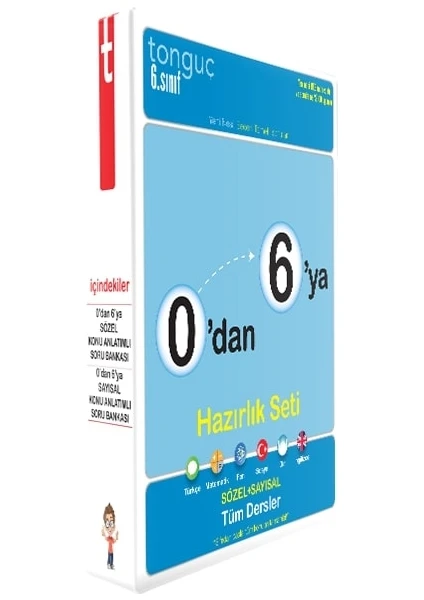 Tonguç Akademi 6. Sınıf 0'dan 6'ya Sayısal Sözel Konu Anlatımlı Soru Bankası Seti