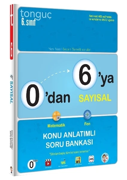 Tonguç Akademi 0'dan 6'ya Sayısal Konu Anlatımlı Soru Bankası