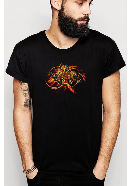 Slayer Death Metal Heavy Thrash Baskılı Siyah Erkek Örme Tshirt
