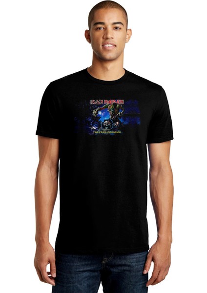 Megadeth The Final Frontier Baskılı Siyah Erkek Örme Tshirt