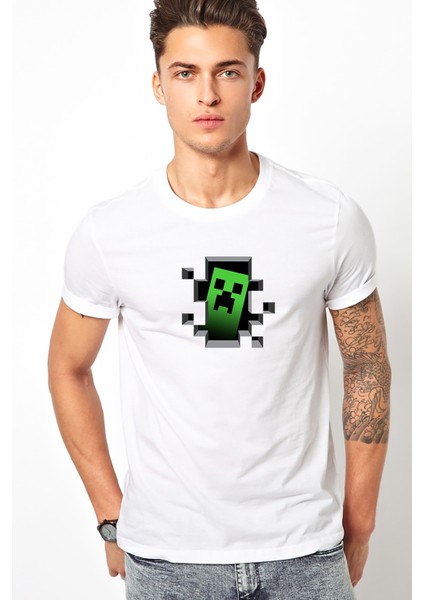 Minecraft Server Mieten Die Besten Hoster Baskılı Beyaz Erkek Örme Tshirt